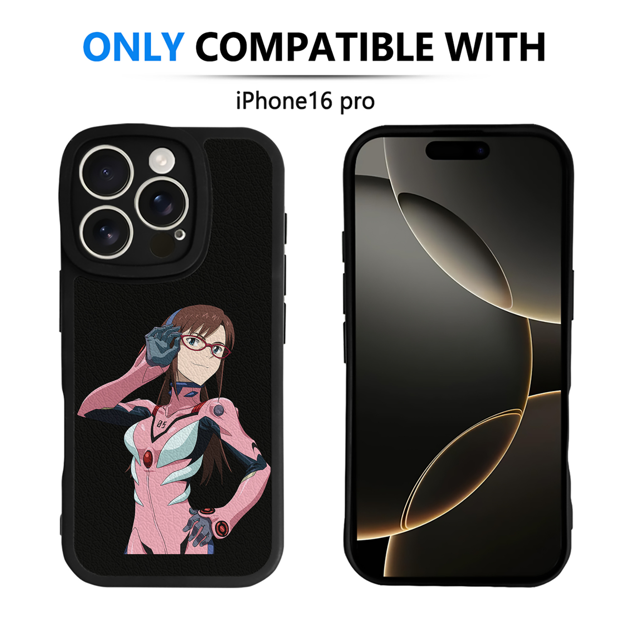 （画像用） EVA 新世紀エヴァンゲリオン 【iPhone 16シリーズ対応】シリコンスマホケース（レザー調） 材質：シリコン
